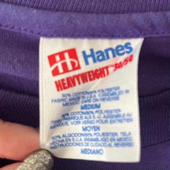 Vintage 90s Sea Shells Florida Graphic Medium T Shirt Large Purple Tourist Tee - Picture 6 of 9